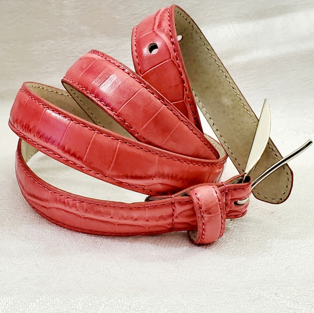 NEW LOFT Pink Snake Print Belt - S #1580
